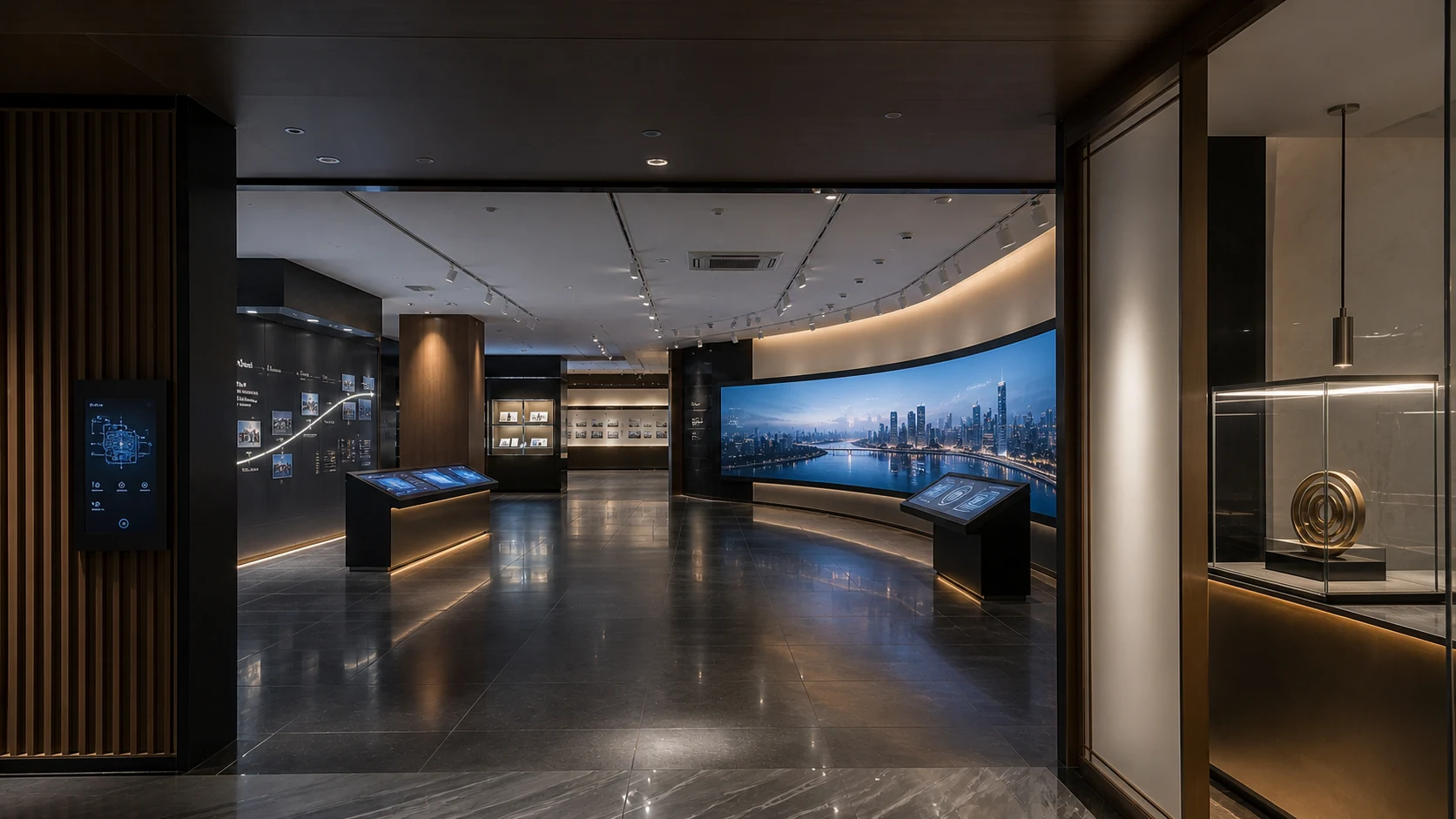 企业发展数字展厅场景